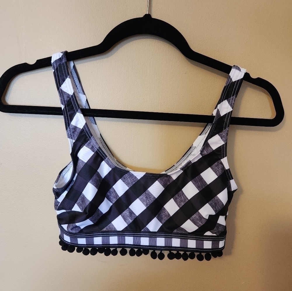 Asos Swim top Buffalo check Size 4